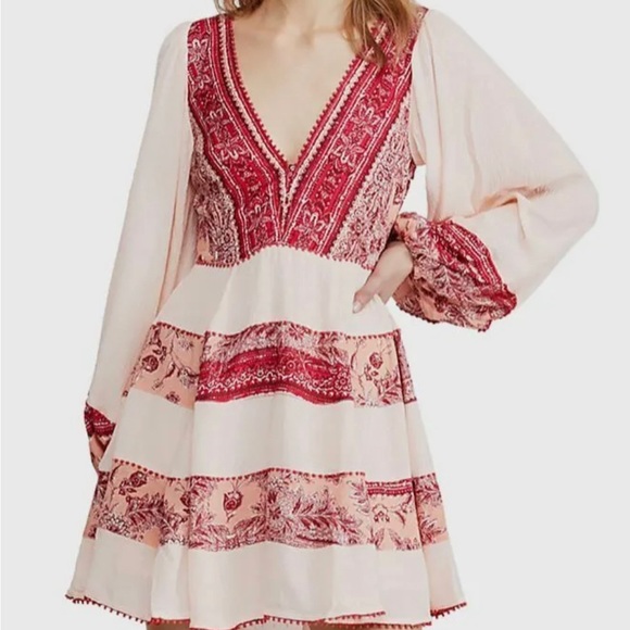 Free people My Love mini dress Tea Combo - Picture 2 of 3